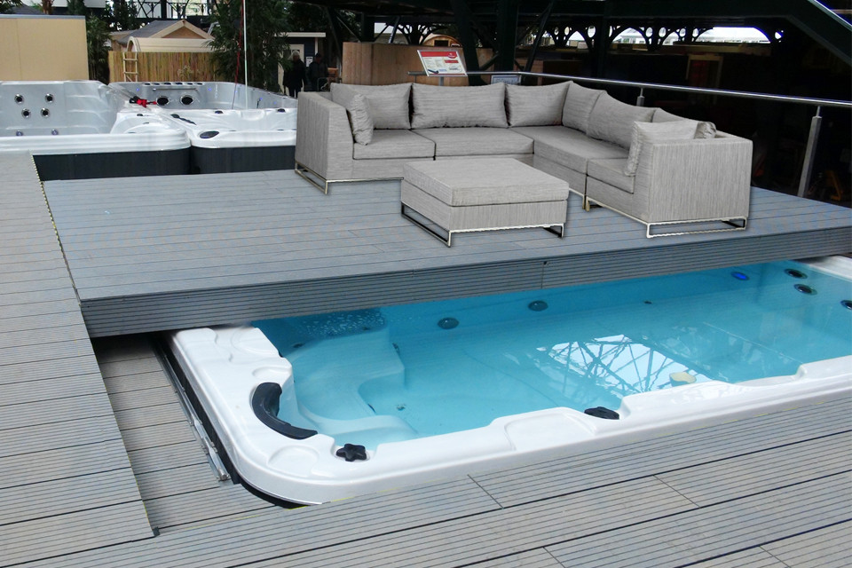 Portable equipped jacuzzi FITNESS 2 Deep